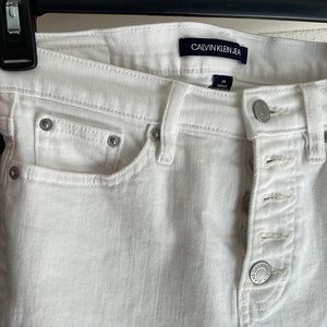 White, Calvin Klein denim jeans